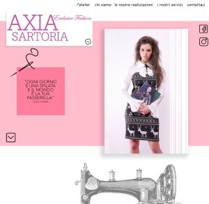 Sito web single page per sartoria